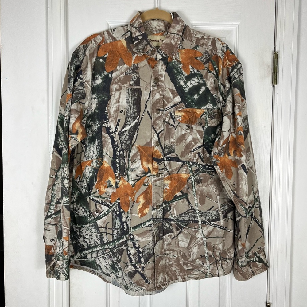 Outfitters Ridge Camo Fusion 3D Long Sleeve Button Down Shirt Men’s M Hunting